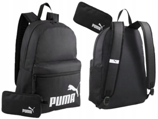 Jednokomorový školský batoh Puma, čierny, 19 rokov